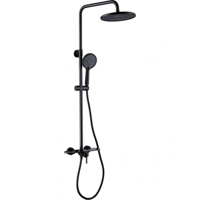 Душевая система GAPPO со смесителем, черный G2495-96