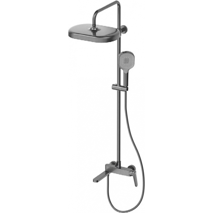 Душевая стойка со смесителем GAPPO G10-9 оружейная сталь G2410-9