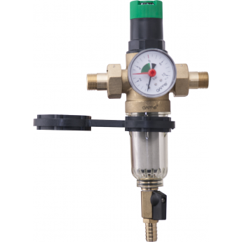 Фильтр со встроенным редуктором давления поршневого типа для холодной воды GAPPO G1412.05 3/4"