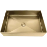 Раковина накладная GAPPO сатин золотой GX401-3