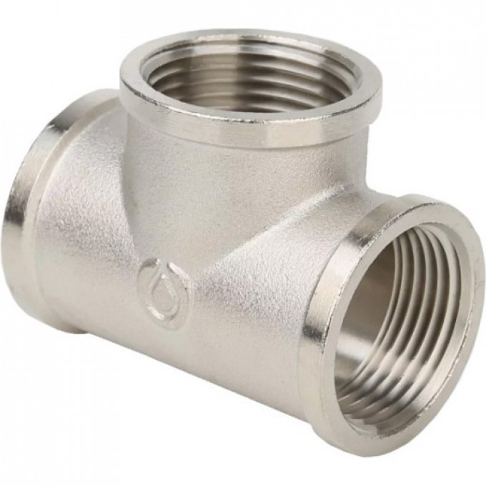 Тройник резьбовой переходной GAPPO ВР 3/4"х1/2"х3/4" никель G2210.0504